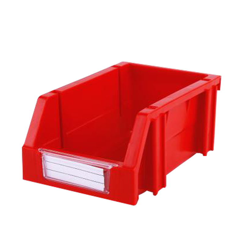 Raxwell 组立背挂斜口盒TK001，外尺寸规格D*W*H(mm)：160×100×74，全新料，红色，24个/箱(标签牌1+标签纸1+立柱4)