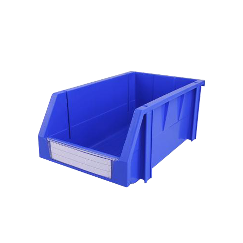 Raxwell 组立背挂斜口盒TK003，外尺寸规格D*W*H(mm)：340×200×155，全新料，蓝色，18个/箱(标签牌1+标签纸1+立柱4)