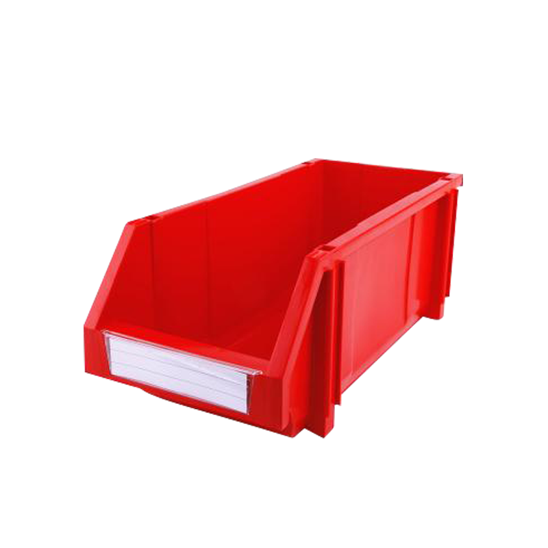 Raxwell 组立背挂斜口盒TK004，外尺寸规格D*W*H(mm)：450×200×177，全新料，红色，12个/箱(标签牌1+标签纸1+立柱4)