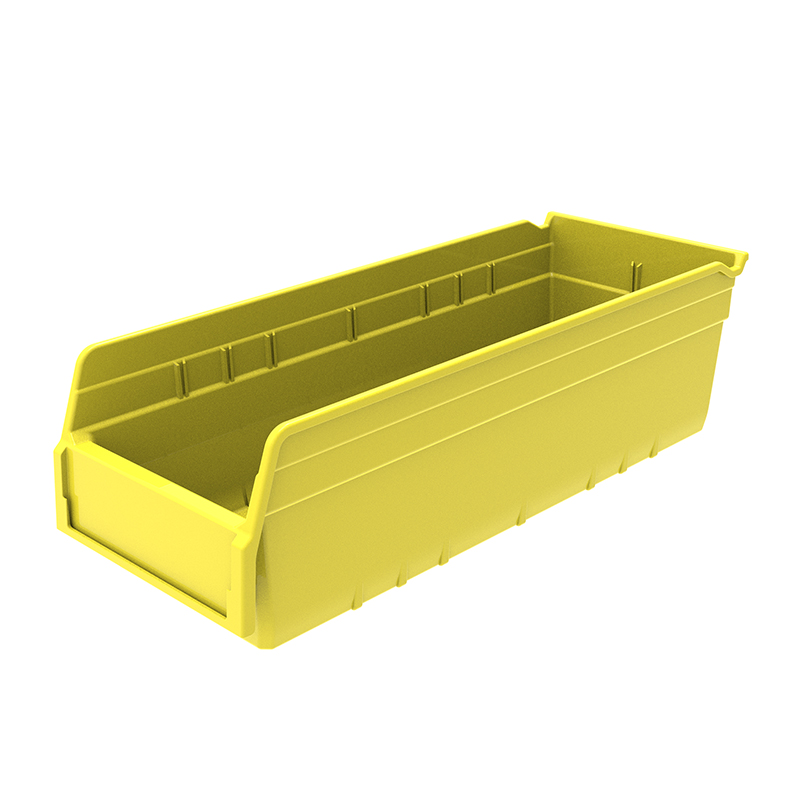Raxwell 精益物料盒TK5215，外尺寸规格D*W*H(mm)：500×200×150，全新料，黄色，15个/箱(标签牌1+标签纸1)