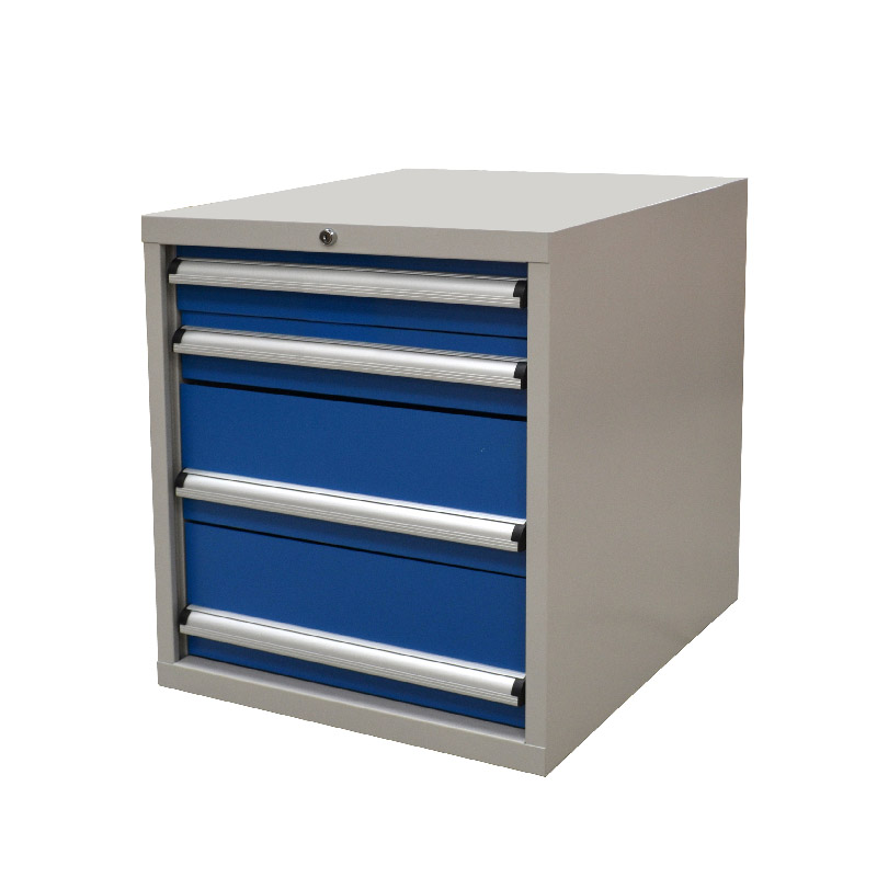 Raxwell 蓝色双开门层板置物柜（三层板双抽)，尺寸(长*宽*高mm):1000*600*1800