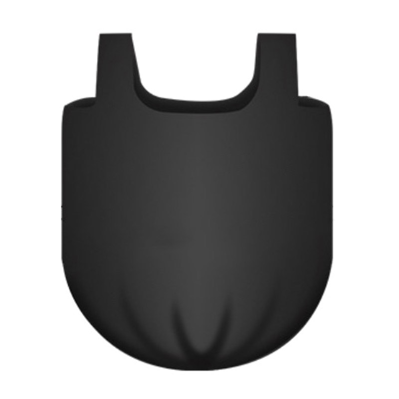 Raxwell 手提式背心垃圾袋 50*60cm，黑色，双面加厚2丝 (30只/卷，100卷/箱)