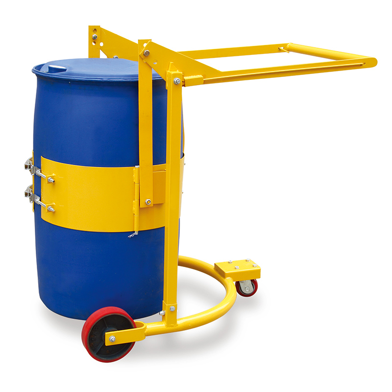 Raxwell 360Kg油桶搬运车(带锁紧机构)，适用55Gal钢制或塑料油桶(Φ572*900)搬运或翻转操作，HD80B