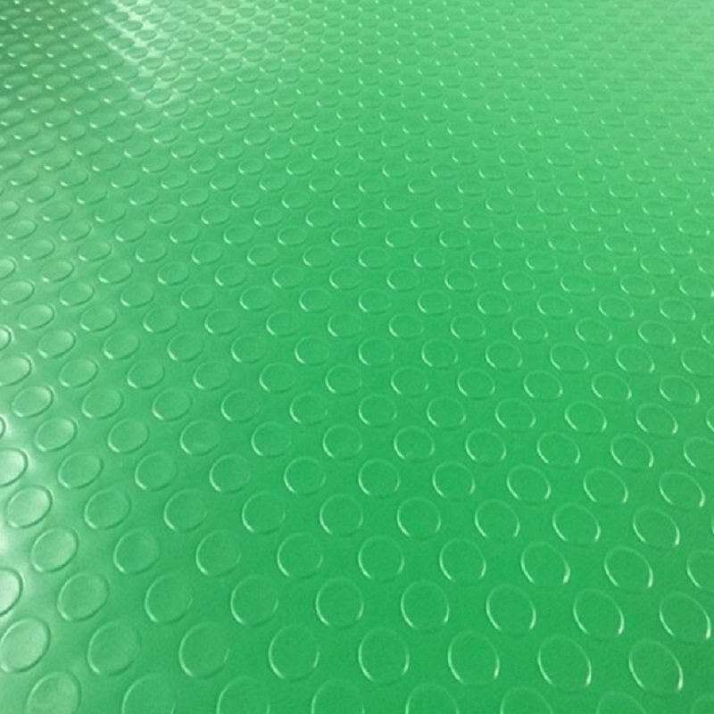 Raxwell PVC防滑走道垫铜钱纹绿色厚2.2mm1.2*15m