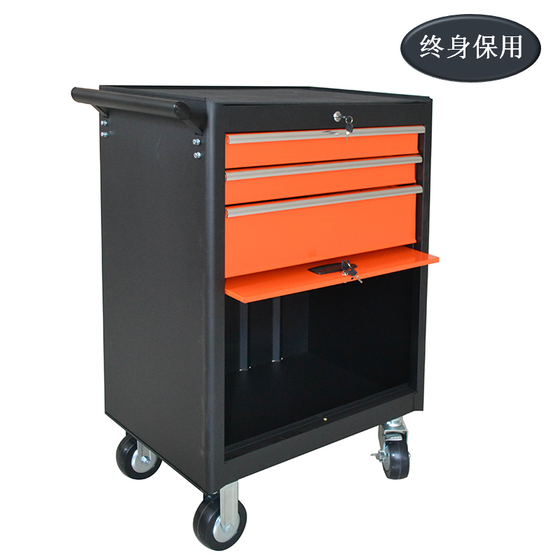 Raxwell 3抽带门可移动工具车，尺寸(长*宽*高mm)：688×460×1006