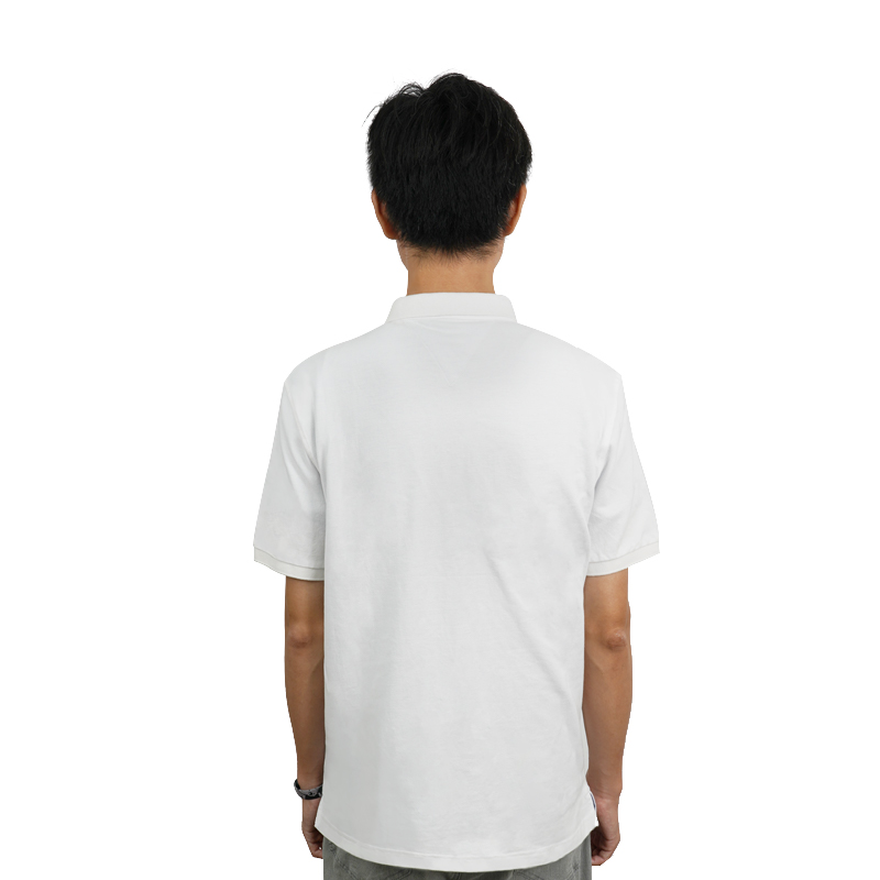 Raxwell 全棉短袖Polo衫，白色，时尚款，XXL
