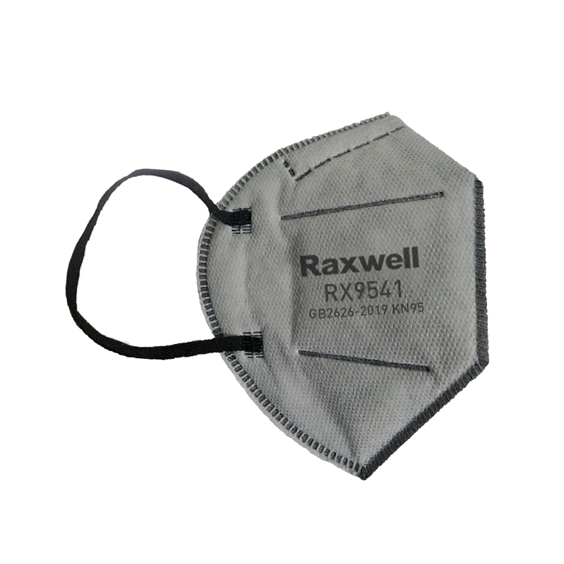 Raxwell 活性炭口罩，防有机气体，耳带式，无阀， 2个/袋，50个/盒