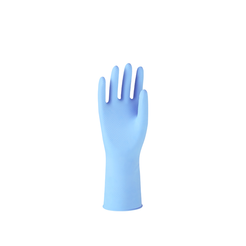 Raxwell 家用乳胶防化手套，厚0.4mm,长30cm,L码