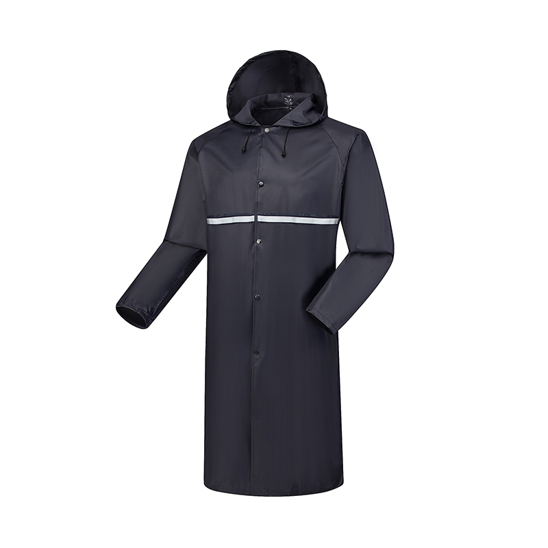 Raxwell 反光连体雨衣，涤丝纺，单层，183T，藏青色，XXL码