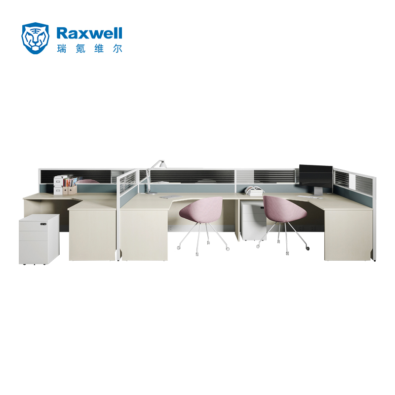 RaxwellL型工位F型三人位E0级别材料1200*4200*1100