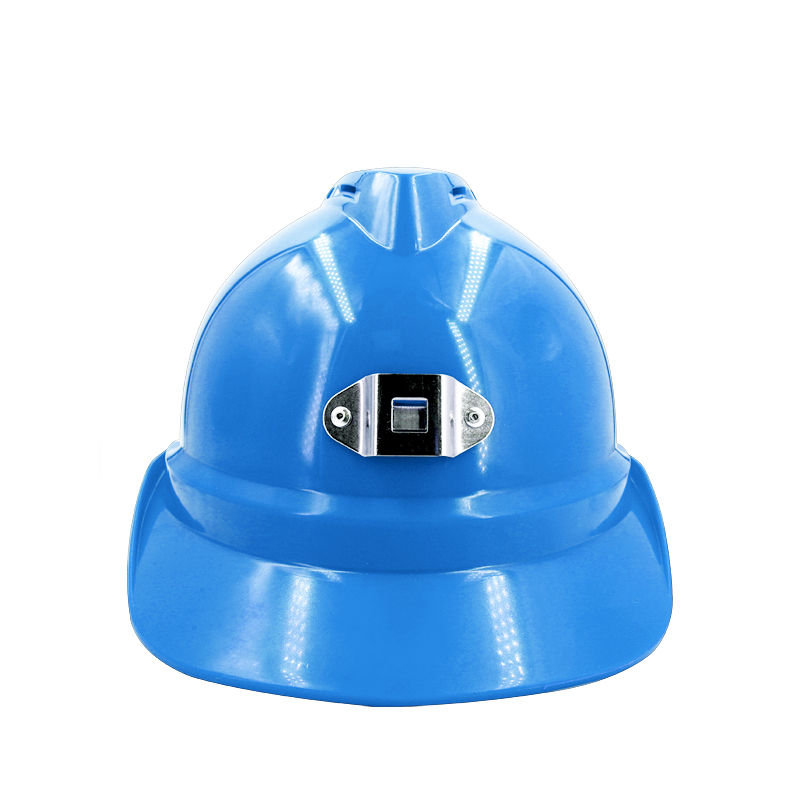 Raxwell 矿工安全帽（蓝色），ABS材质，带透气孔，含矿灯架及线卡，RW5143，1顶/袋