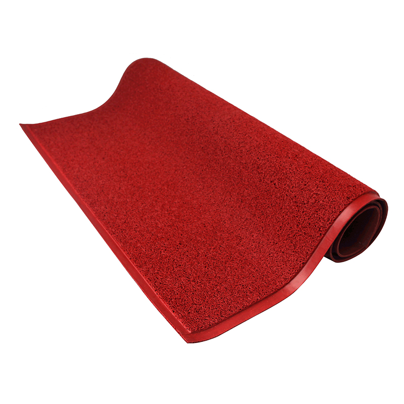 Raxwell  除尘刮沙垫 PVC圈丝细丝有底  1.2m*5m*11mm 红色  单位：卷