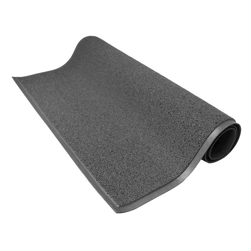 Raxwell  除尘刮沙垫 PVC圈丝细丝有底  1.2m*15m*11mm 灰色  单位：卷