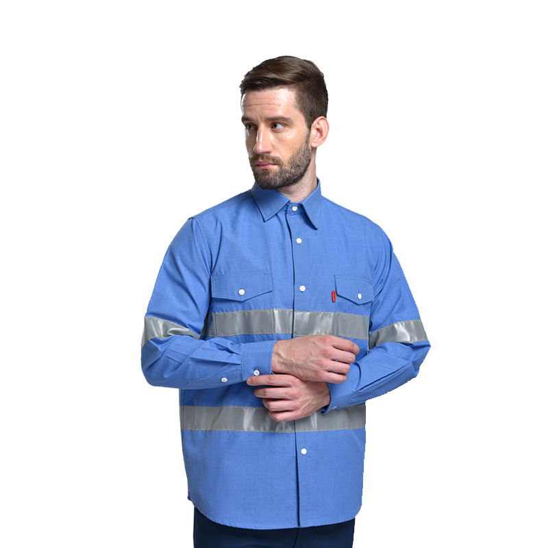 Raxwell 防电弧衬衫，II级防护 8Cal，180，天蓝色