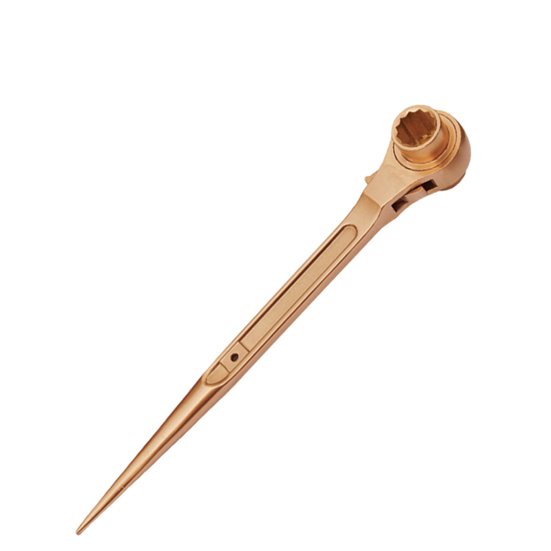 Raxwell 防爆双面撬棒棘轮扳手，铍青铜，22*24mm，RTBW1503