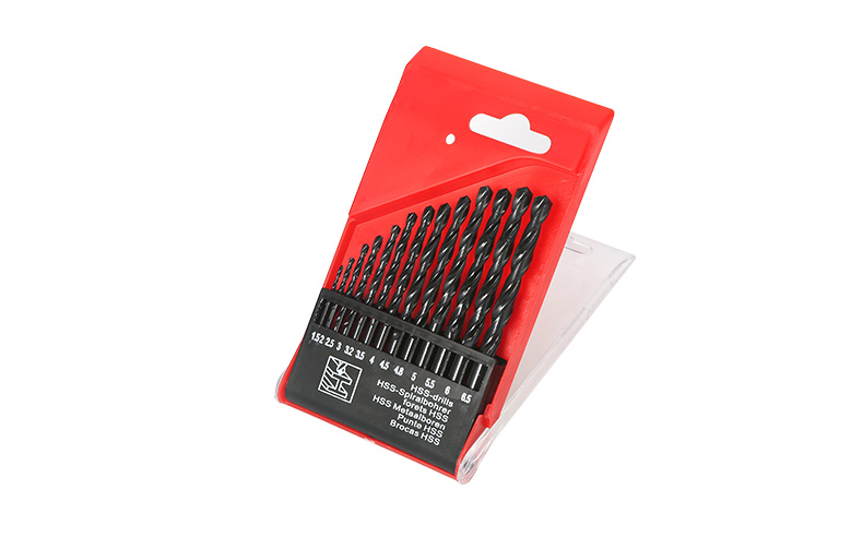Raxwell 全磨制4341高速钢直柄麻花钻组套，13件套，1.5-6.5mm，RTHD0201，13支/盒