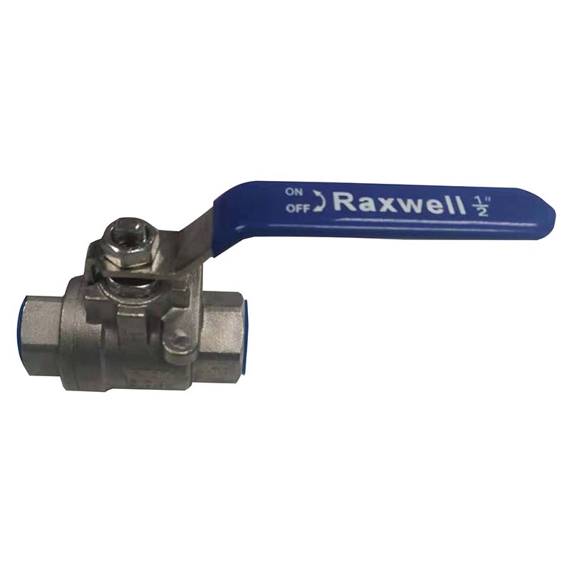 Raxwell 二片式304不锈钢球阀，PT内螺纹，DN50，1000PSI，RVVQ0721，1个