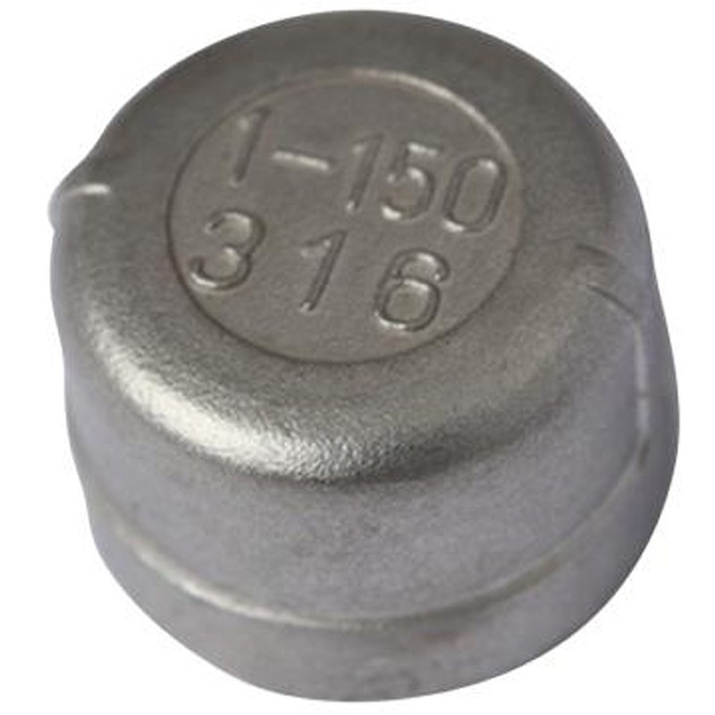 Raxwell 不锈钢304圆管帽，1_1/2"，DN40，PT螺纹