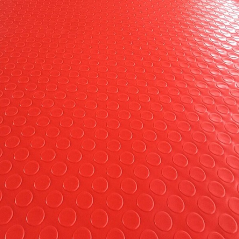 Raxwell PVC防滑走道垫铜钱纹红色厚2.2mm1.2*15m