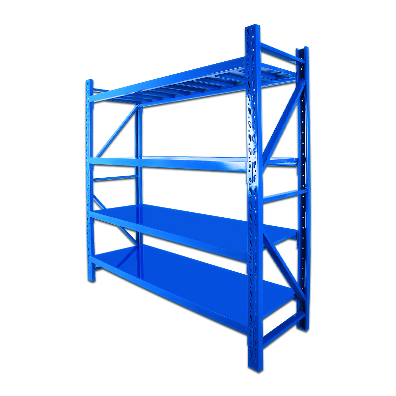 Raxwell层板货架，4层，200kg，尺寸(长*宽*高mm)：1500*600*2000，蓝色