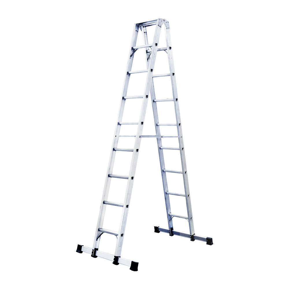 Raxwell 铝合金人字梯，梯长3.5m，载重150Kg，双平衡杆