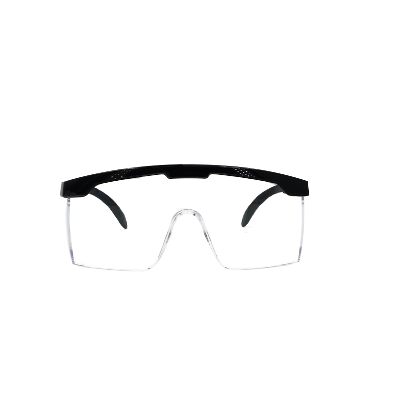 Raxwell SG-Cla500 经典款防护眼镜，黑色镜框，可带矫视眼镜，聚碳酸酯镜片，RW6102，1副/袋