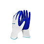 Raxwell 丁腈涂层手套，13针白涤纶蓝丁腈手套，掌浸，均码，RW2464，12副/袋